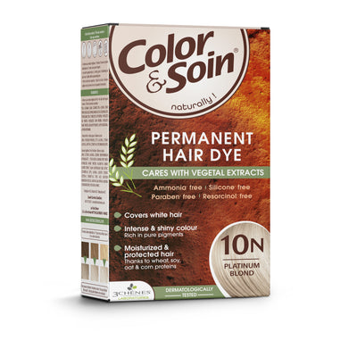 COLOR & SOIN ammoniaagivaba juuksevärv 10N plaatinablond 135 ml