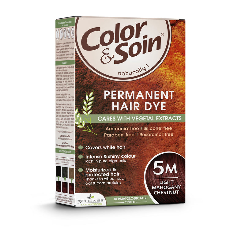 COLOR & SOIN ammoniaagivaba juuksevärv 5M hele mahagonikastan 135 ml, nuotrauka Nr. 3