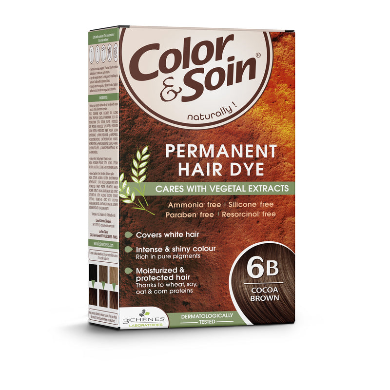 COLOR & SOIN ammoniaagivaba juuksevärv 6B kakaopruun 135 ml, nuotrauka Nr. 3