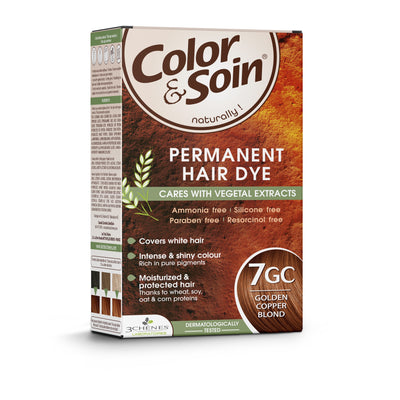 COLOR &amp; SOIN ammoniaagivaba juuksevärv 7GC kuldne vaskblond 135 ml