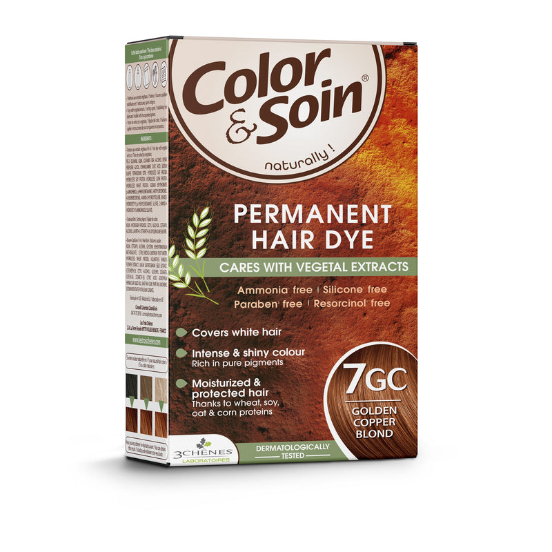 COLOR &amp; SOIN ammoniaagivaba juuksevärv 7GC kuldne vaskblond 135 ml, nuotrauka Nr. 3