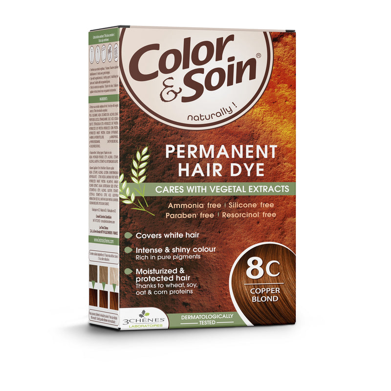 COLOR & SOIN ammoniaagivaba juuksevärv 8C vaskblond 135 ml, nuotrauka Nr. 3