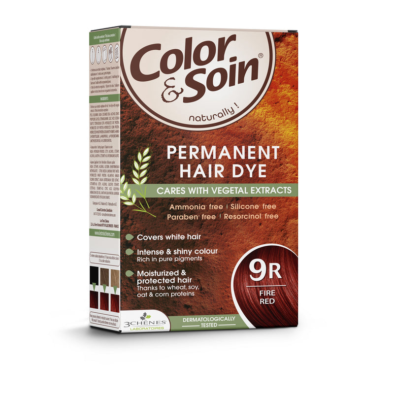 COLOR & SOIN ammoniaagivaba juuksevärv 9R tulepunane 135 ml, nuotrauka Nr. 3