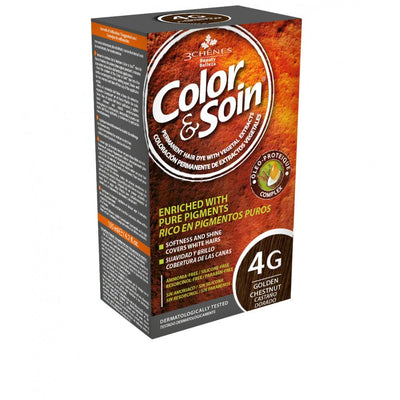 COLOR & SOIN ammoniaagivaba juuksevärv 4G Kuldne Kastan 135 ml