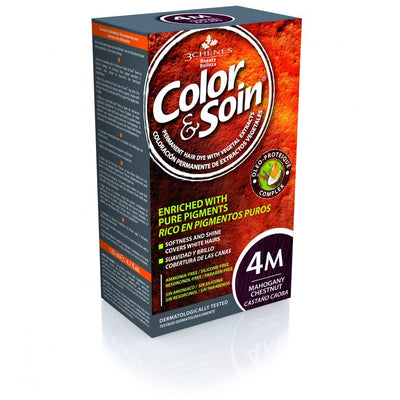 COLOR & SOIN ammoniaagivaba juuksevärv 4M mahagonikastan 135 ml