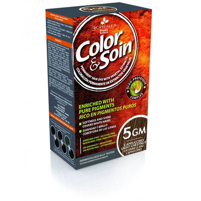 COLOR &amp; SOIN ammoniaagivaba juuksevärv 5GM Cappuccino Light Chestnut 135 ml