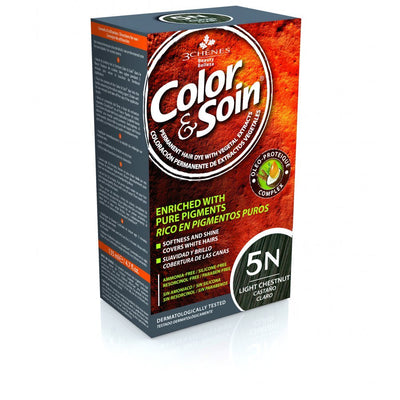 COLOR & SOIN ammoniaagivaba juuksevärv 5N hele kastan 135 ml